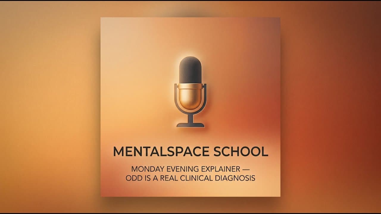 Monday evening explainer — Oppositional... | K-12 School Mental Health