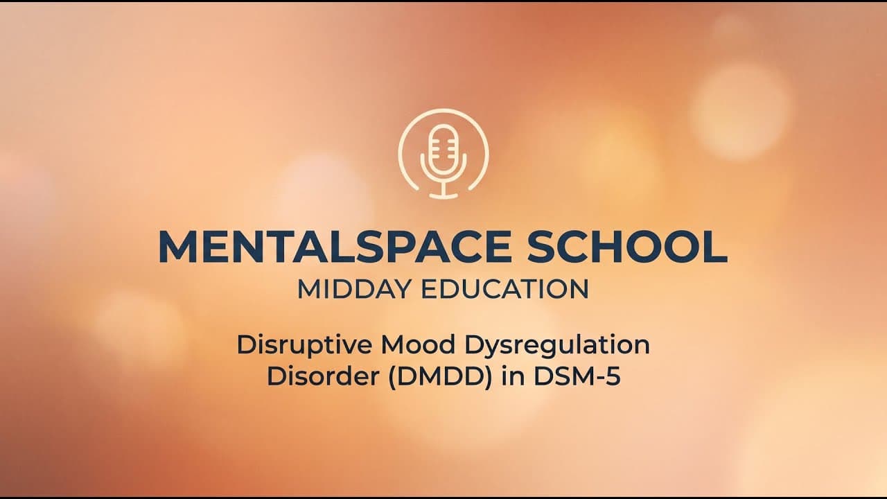 Midday education — Disruptive Mood... | K-12 School Mental Health