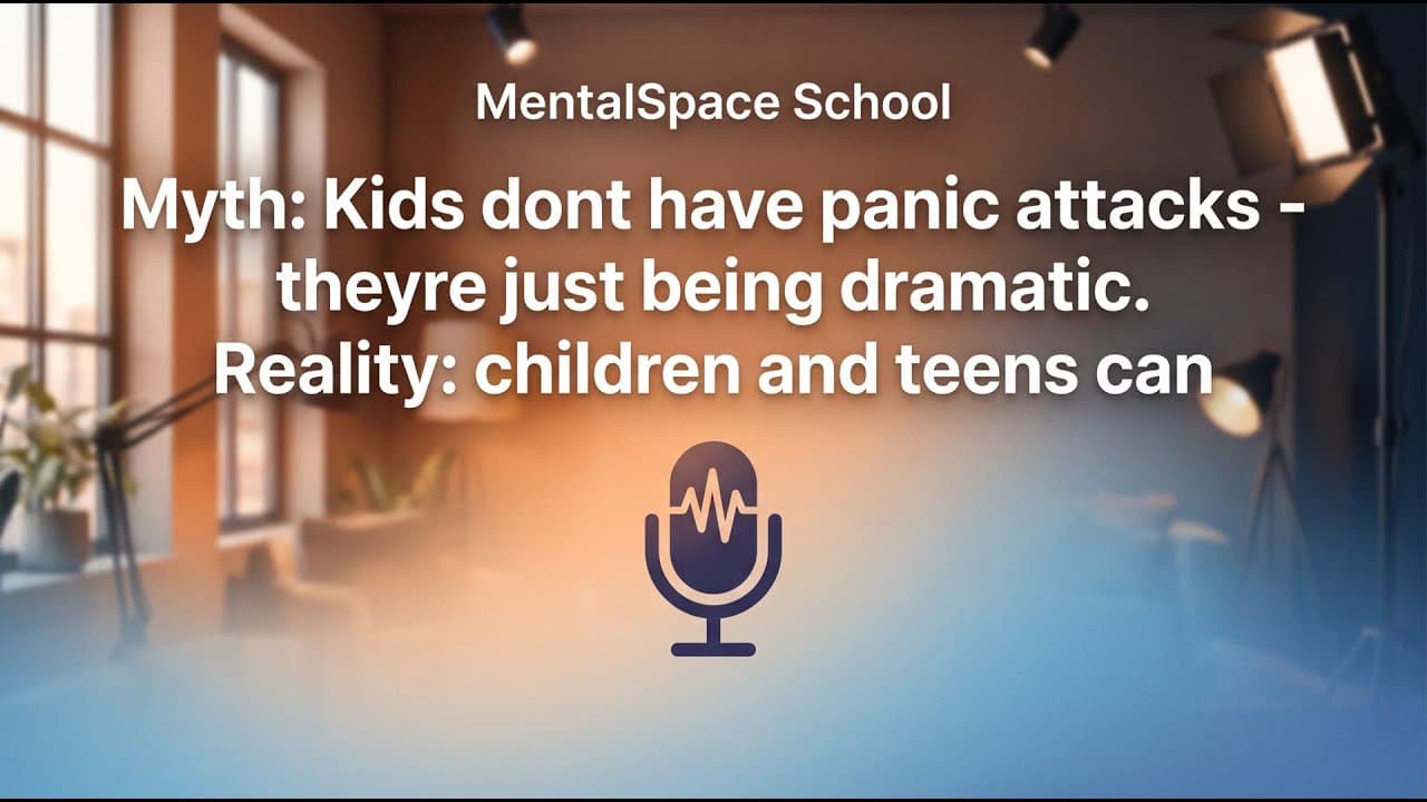 Myth: "Kids don't have panic attacks —... | K-12 School Mental Health