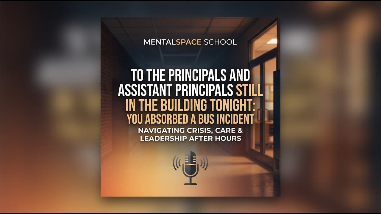 Nobody Asks the Principal | K-12 School Mental Health